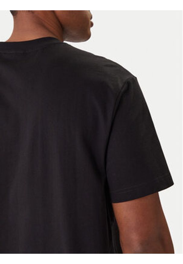Karl Lagerfeld Jeans T-Shirt B1M17065 Czarny Regular Fit. Kolor: czarny. Materiał: bawełna