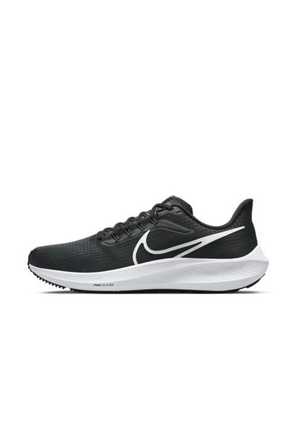 Buty do biegania męskie Nike Air Zoom Pegasus 39. Zapięcie: sznurówki. Kolor: czarny. Materiał: guma, syntetyk, tkanina, materiał. Szerokość cholewki: normalna. Model: Nike Zoom. Sport: bieganie