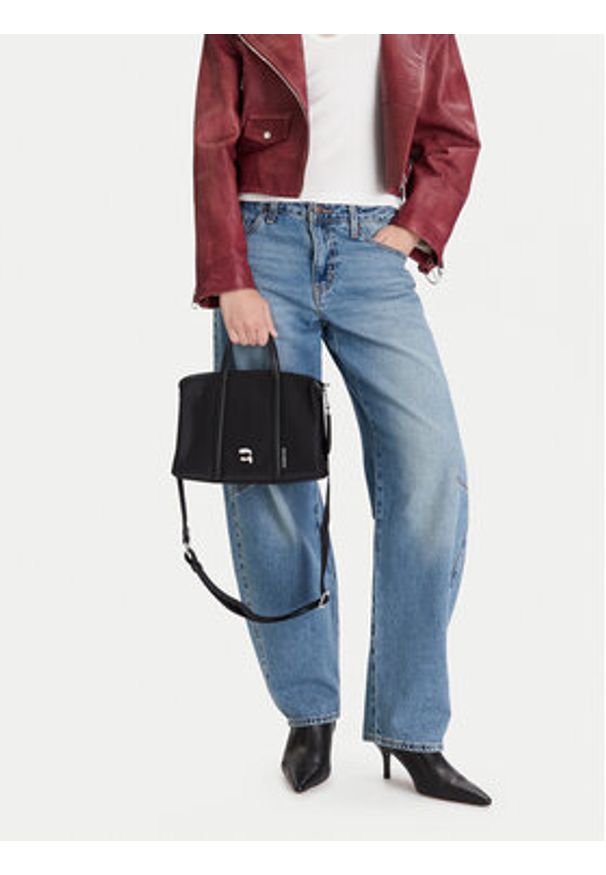 Karl Lagerfeld - KARL LAGERFELD Torebka A4W30018 Czarny. Kolor: czarny. Materiał: skórzane
