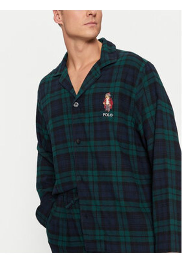 Polo Ralph Lauren Piżama 714915985002 Zielony Regular Fit. Kolor: zielony. Materiał: bawełna