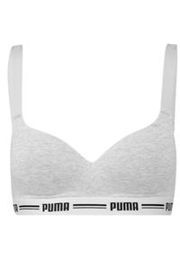 Puma - Biustonosz Sportowy Damski Pikowany. Kolor: szary