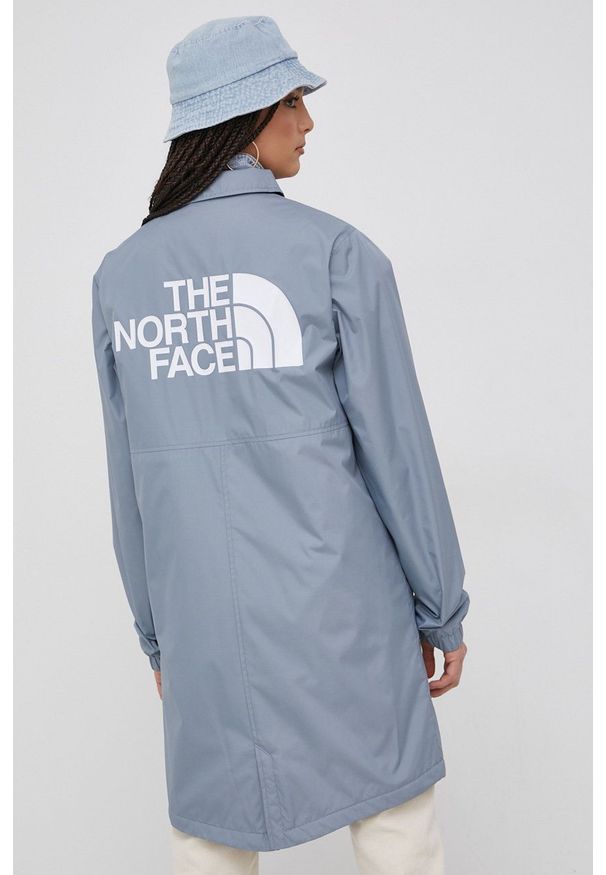 The North Face Kurtka przejściowa. Okazja: na co dzień. Kolor: niebieski. Materiał: tkanina. Styl: casual