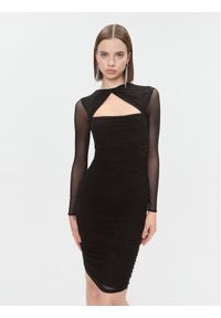 Marciano Guess Sukienka codzienna 3BGK0S 5036Z Czarny Bodycon Fit. Okazja: na co dzień. Kolor: czarny. Materiał: wiskoza. Typ sukienki: bodycon, proste. Styl: casual