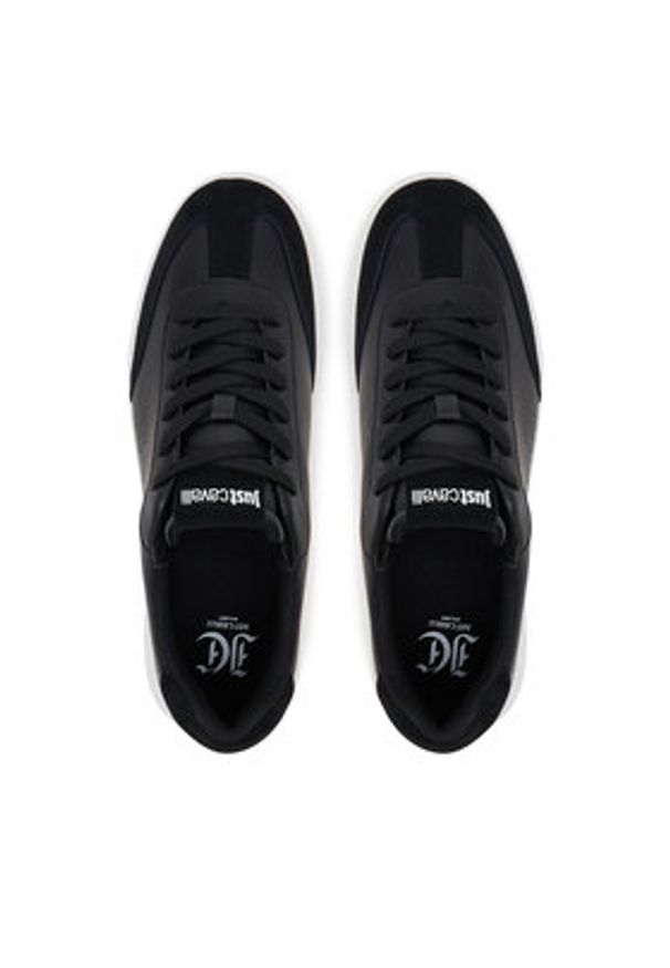 Just Cavalli Sneakersy 78QA3SB5 ZPA92 Czarny. Kolor: czarny. Materiał: skóra