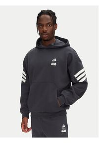 Adidas - adidas Bluza Star Wars The Mandalorian™ JI5720 Szary Regular Fit. Kolor: szary. Materiał: bawełna, syntetyk. Wzór: motyw z bajki #10
