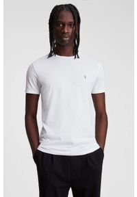 AllSaints – T-shirt TONIC SS CREW MD109E. Okazja: na co dzień. Kolor: biały. Materiał: dzianina. Wzór: gładki. Styl: casual #1