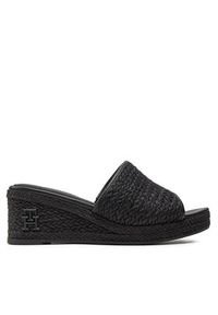 TOMMY HILFIGER - Tommy Hilfiger Espadryle Th Rope Wedge Sandal FW0FW07927 Czarny. Kolor: czarny #11