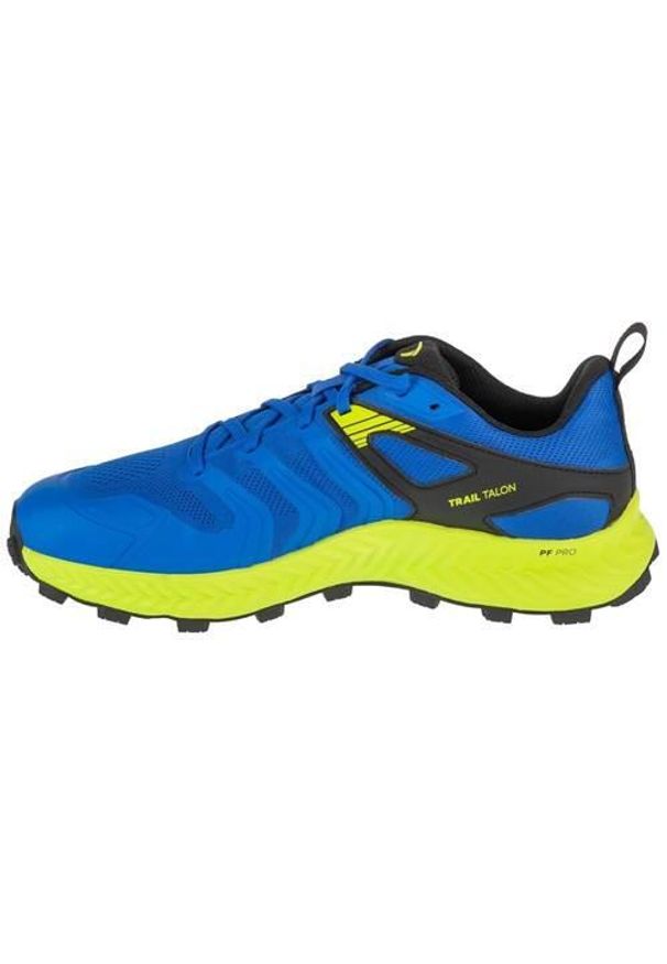 Buty do biegania męskie Inov-8 001275BLBKLMS001. Zapięcie: sznurówki. Kolor: niebieski. Materiał: guma, materiał, tkanina, syntetyk. Szerokość cholewki: normalna