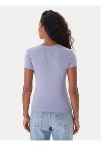 Tommy Jeans T-Shirt DW0DW20459 Niebieski Slim Fit. Kolor: niebieski. Materiał: bawełna #3