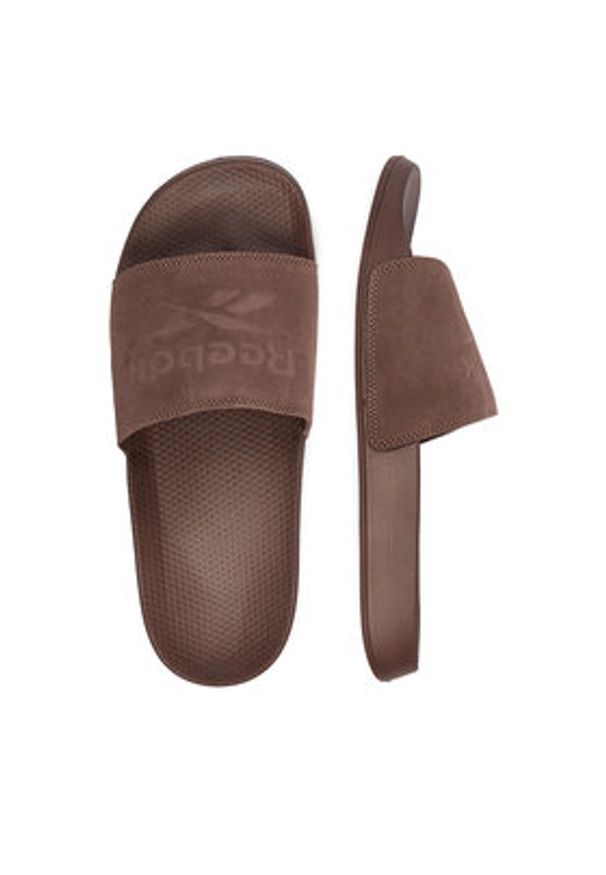 Reebok Klapki CEO-SS26-3C043-M Brązowy. Kolor: brązowy. Materiał: skóra, zamsz