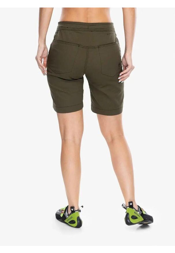 Spodenki wspinaczkowe damskie Black Diamond Credo Shorts. Kolor: zielony