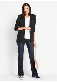 bonprix - Kardigan z miękkiej wiskozy. Kolor: czarny. Materiał: dzianina, wiskoza #2