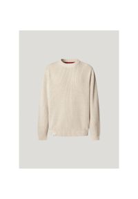 Sweter z okrągłym dekoltem Pepe Jeans Parker. Kolor: beżowy #1