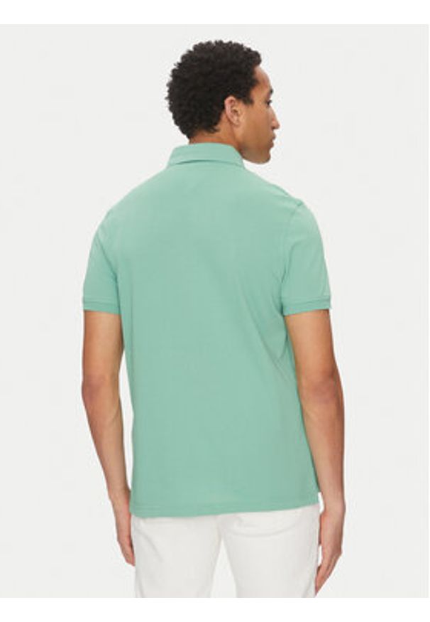 TOMMY HILFIGER - Tommy Hilfiger Polo 1985 MW0MW17770 Zielony Regular Fit. Typ kołnierza: polo. Kolor: zielony. Materiał: bawełna