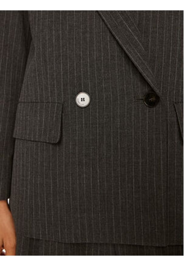 Marella Marynarka Lama 2423046151 Szary Regular Fit. Kolor: szary. Materiał: syntetyk