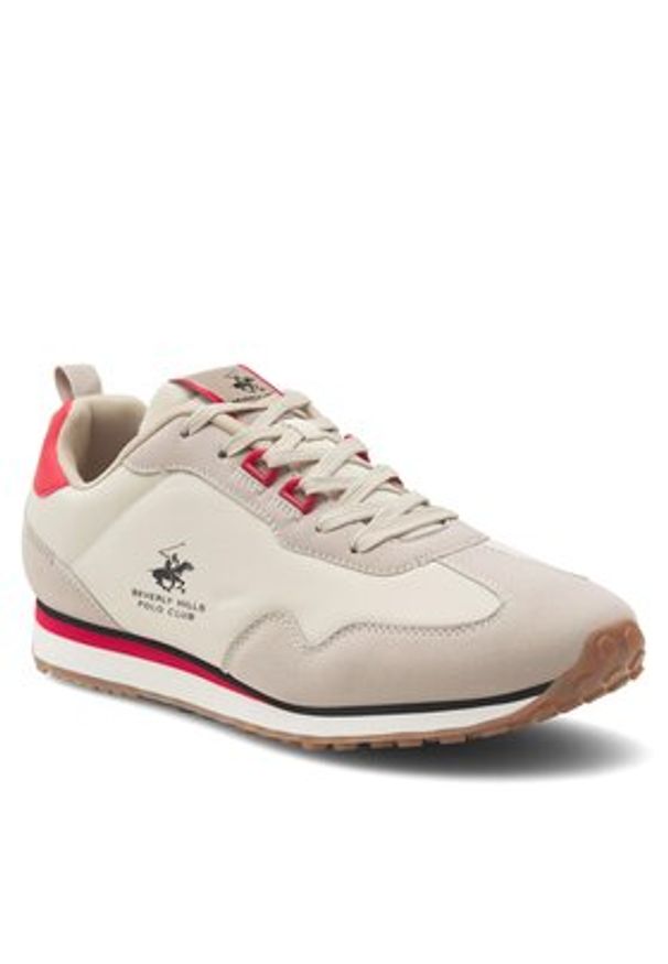 Beverly Hills Polo Club Sneakersy TRIST-01 Beżowy. Kolor: beżowy. Materiał: materiał