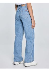 Big-Star - Jeansy dziewczęce z szeroką nogawką niebieskie Natalie 194. Okazja: na uczelnię, na spacer. Kolor: niebieski. Materiał: jeans. Styl: młodzieżowy, elegancki #7