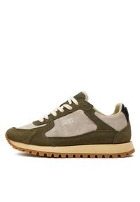 GANT - Gant Sneakersy Lucamm Sneaker 28633515 Zielony. Kolor: zielony. Materiał: skóra