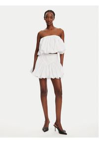BARDOT Bluzka Lissett Poplin 59795TB Biały Relaxed Fit. Kolor: biały. Materiał: bawełna