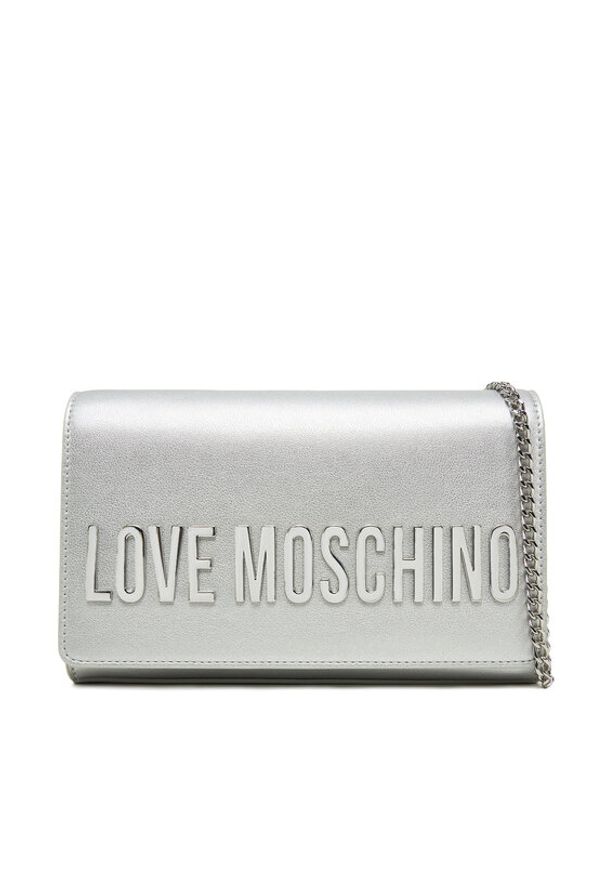 Love Moschino - LOVE MOSCHINO Torebka JC4103PP1MKD196B Srebrny. Kolor: srebrny. Materiał: skórzane