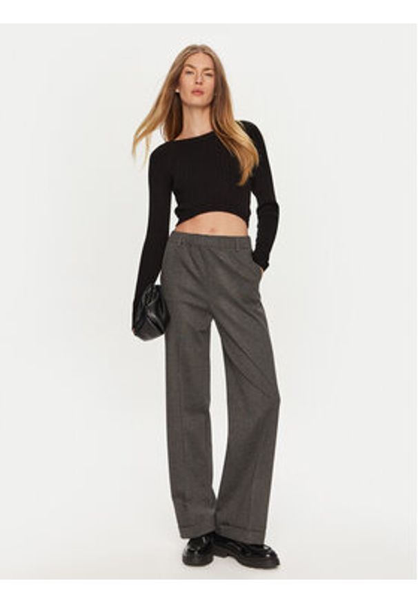 ViCOLO Sweter 77101S Czarny Regular Fit. Kolor: czarny. Materiał: syntetyk