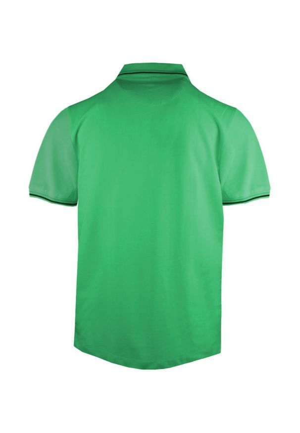 Koszulka Polo - Męska - Pako Jeans - Zielona, Kryte Guziki. Okazja: na co dzień. Typ kołnierza: polo. Kolor: zielony. Materiał: bawełna. Styl: casual