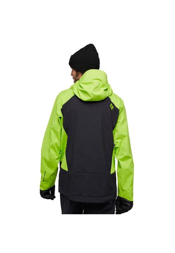 Kurtka narciarska męska Black Diamond Recon LT Stretch Shell. Kolor: żółty, wielokolorowy, zielony. Sport: narciarstwo