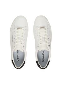 Calvin Klein Sneakersy Vulc Lace Up Lth/Moire Bt HW0HW02747 Biały. Kolor: biały. Materiał: skóra #2