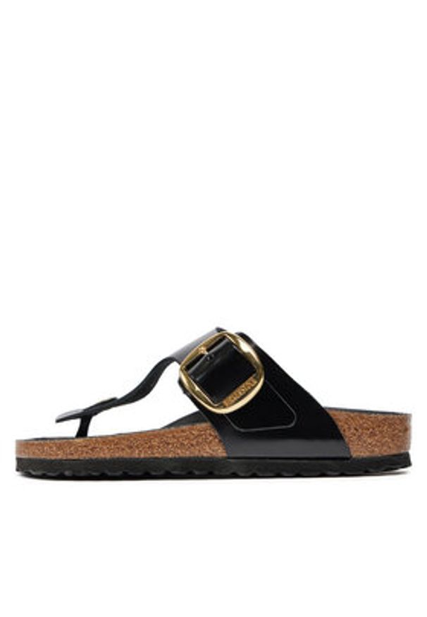 Birkenstock Japonki Gizeh Buckle He 1021469 Czarny. Kolor: czarny. Materiał: skóra