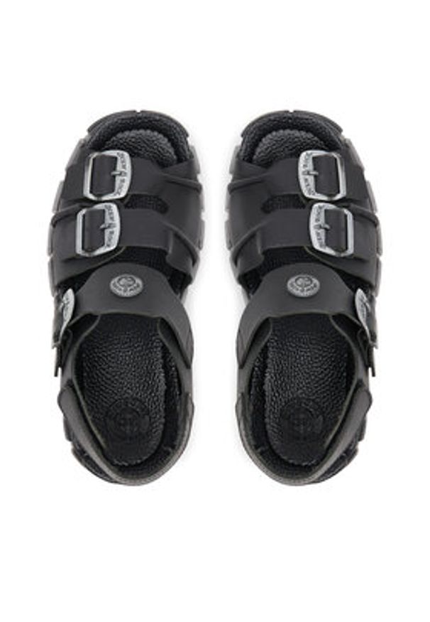 NEW ROCK Sandały M-BIOS101SF-C1 Czarny. Kolor: czarny. Materiał: skóra. Styl: rockowy
