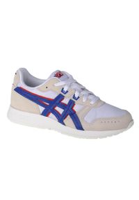 Buty do chodzenia męskie Asics Lyte Classic. Zapięcie: sznurówki. Kolor: biały, wielokolorowy, niebieski. Materiał: materiał, tkanina, syntetyk. Szerokość cholewki: normalna. Sport: turystyka piesza