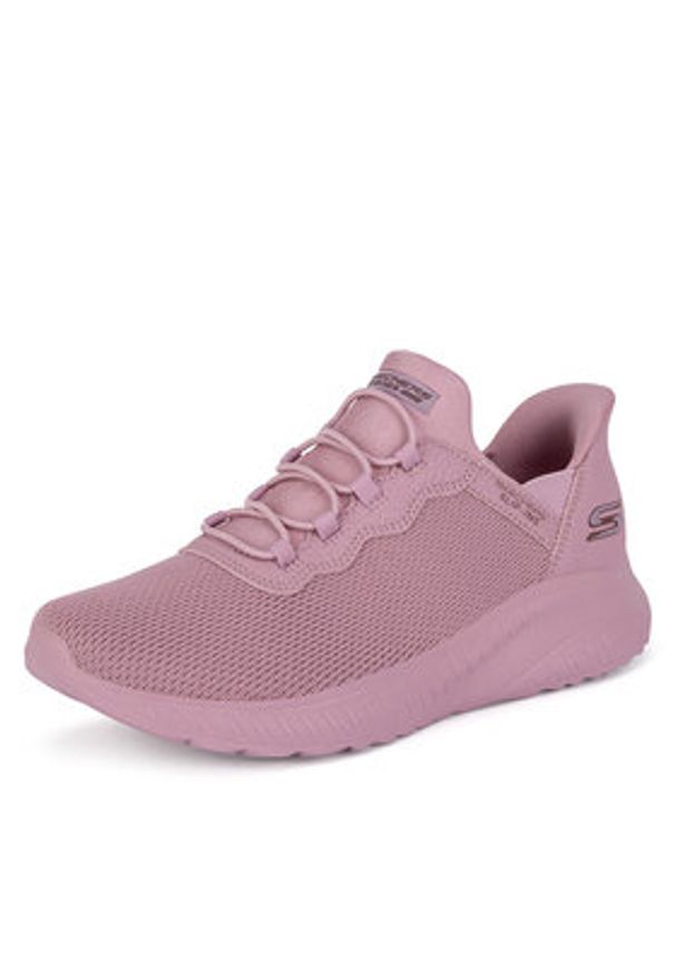 skechers - Skechers Sneakersy BOBS SQUAD CHAOS 117500 ROS Różowy. Kolor: różowy. Materiał: materiał