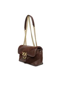 Pinko - PINKO Torebka Love Puff Classic Cl Al 25-26 PLTT 100038 A2JY Brązowy. Kolor: brązowy. Materiał: skórzane #4