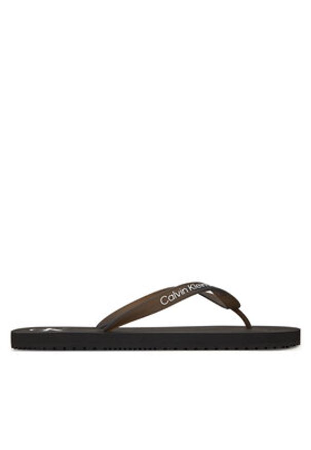 Calvin Klein Jeans Japonki Beach Sandal Transparent Tpu YM0YM01267 Czarny. Kolor: czarny