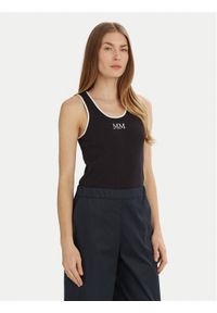 Max Mara Leisure Top Sax 2516941027 Granatowy Slim Fit. Kolor: niebieski. Materiał: bawełna