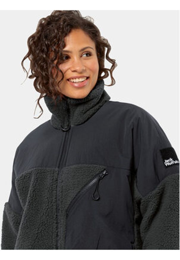 Jack Wolfskin Polar Maarweg Jkt 1711241 Szary Regular Fit. Kolor: szary. Materiał: syntetyk