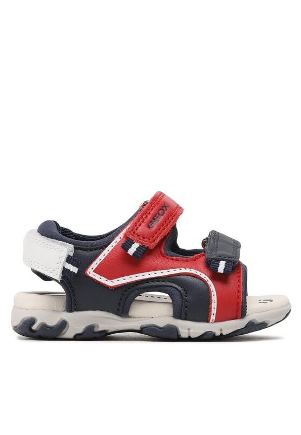 Geox Sandały B Sandal Flaffee Boy B3559A 08515 C7217 M Czerwony. Kolor: czerwony. Materiał: skóra