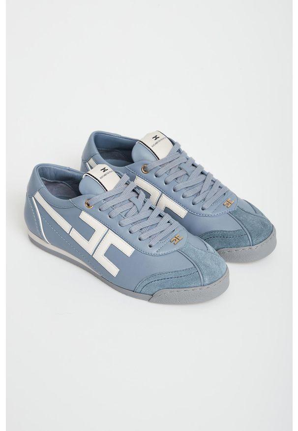 Elisabetta Franchi - Sneakersy damskie skórzane ELISABETTA FRANCHI. Materiał: skóra