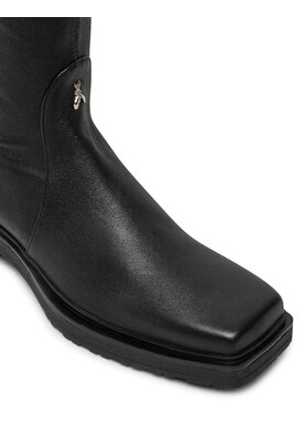 Patrizia Pepe Muszkieterki 2Y0030/L121 Czarny. Kolor: czarny. Materiał: skóra