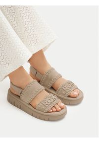 Roxy Sandały CEOB-HY62277-1 Beżowy. Kolor: beżowy. Materiał: materiał #8