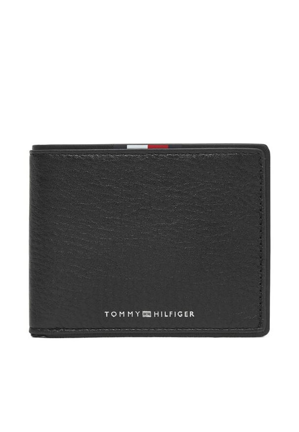TOMMY HILFIGER - Tommy Hilfiger Duży Portfel Męski Th Corp Mini Cc Wallet AM0AM13739 Czarny. Kolor: czarny. Materiał: skóra