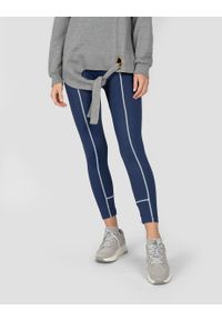 Trussardi Jeans - Trussardi Sport Legginsy | 44P00013 | Kobieta | Granatowy. Kolor: niebieski. Materiał: nylon, elastan. Wzór: aplikacja. Styl: sportowy #2