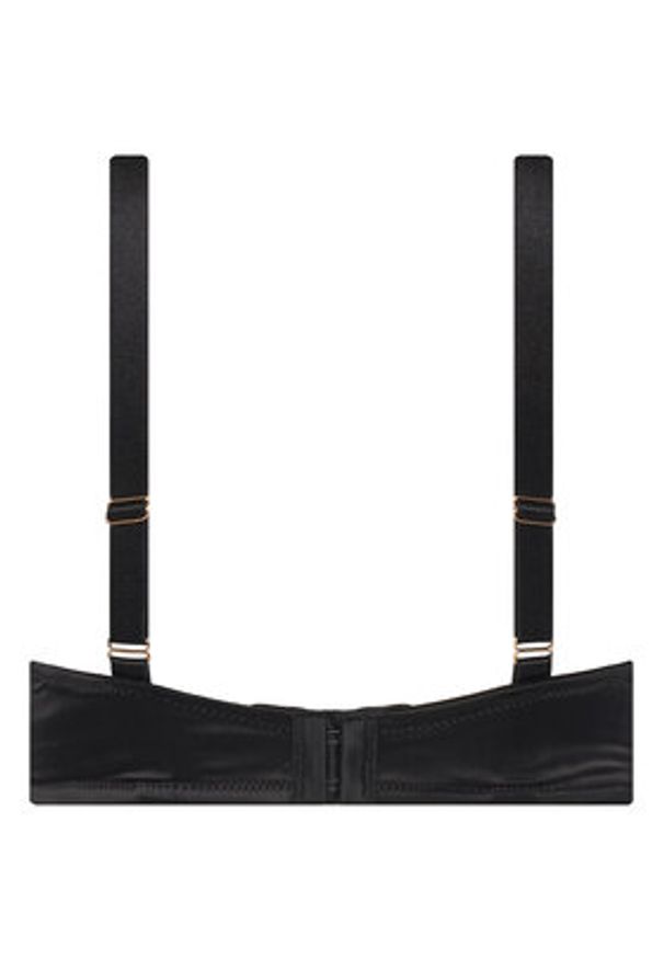 Hunkemöller Biustonosz z fiszbiną Avela 302375 Czarny. Kolor: czarny. Materiał: syntetyk