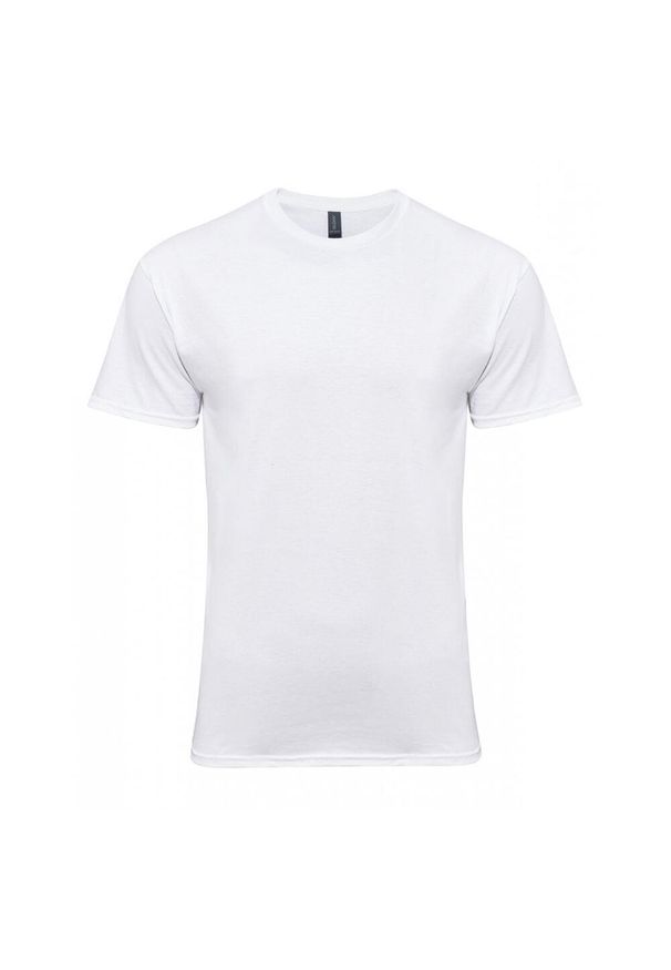 GILDAN - Bawełniana Lekka Koszulka Unisex Dla Dorosłych. Kolor: biały. Materiał: bawełna. Sport: turystyka piesza