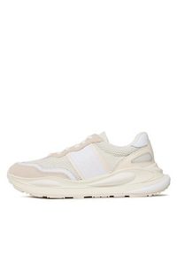 Tommy Jeans Sneakersy Runner EM0EM01170 Beżowy. Kolor: beżowy. Materiał: materiał