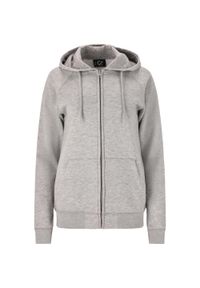 CRUZ - Dziecięca bluza z kapturem z pełnym zamkiem błyskawicznym Cruz Oklahoma. Typ kołnierza: kaptur. Kolor: szary