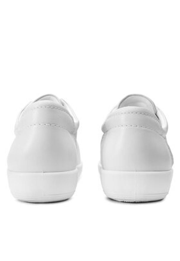 ecco - ECCO Sneakersy Soft 2.0 20650301007 Biały. Kolor: biały. Materiał: skóra