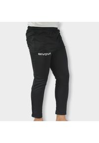 Spodnie Treningowe Givova 100L - Komfort i Wydajność dla Mężczyzn. Kolor: czarny. Materiał: materiał. Sport: piłka nożna #2