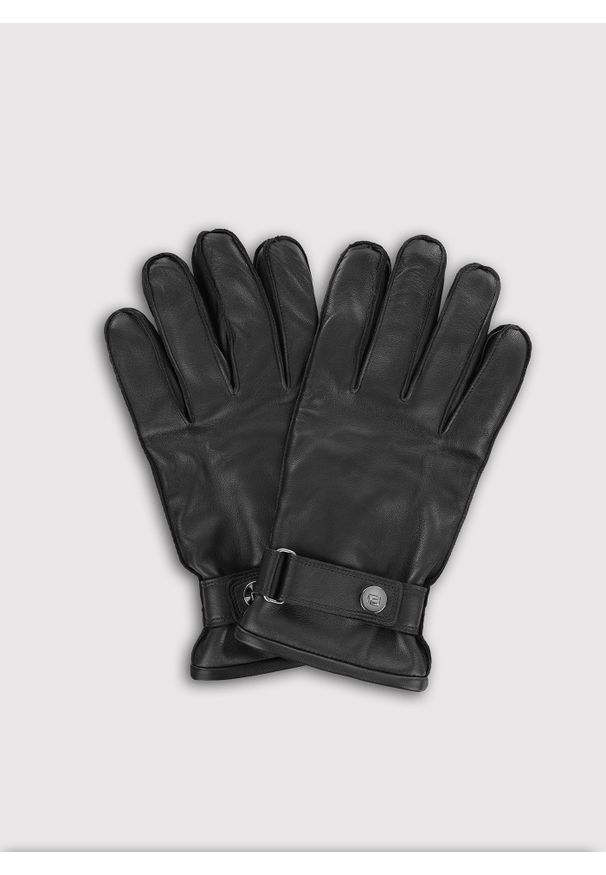 Pako Lorente - PAKO LORENTE – Skórzane rękawiczki męskie. Materiał: skóra
