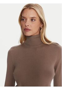 Luisa Spagnoli Golf Manos 100106 Czarny Slim Fit. Typ kołnierza: golf. Kolor: czarny. Materiał: wełna #2